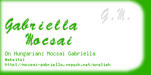 gabriella mocsai business card